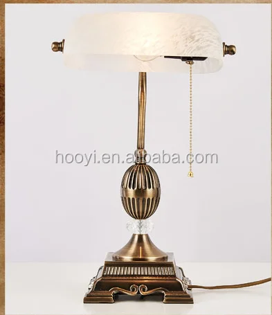 bank lamp green