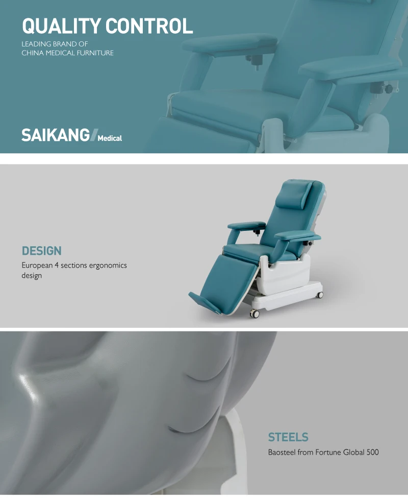 Ske120a Saikang Sale Eeg Chair Ecg Chair Movable 2 Function Foldable