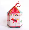 creative Merry-go-round christmas foldable sweet wedding candy box paper box packaging