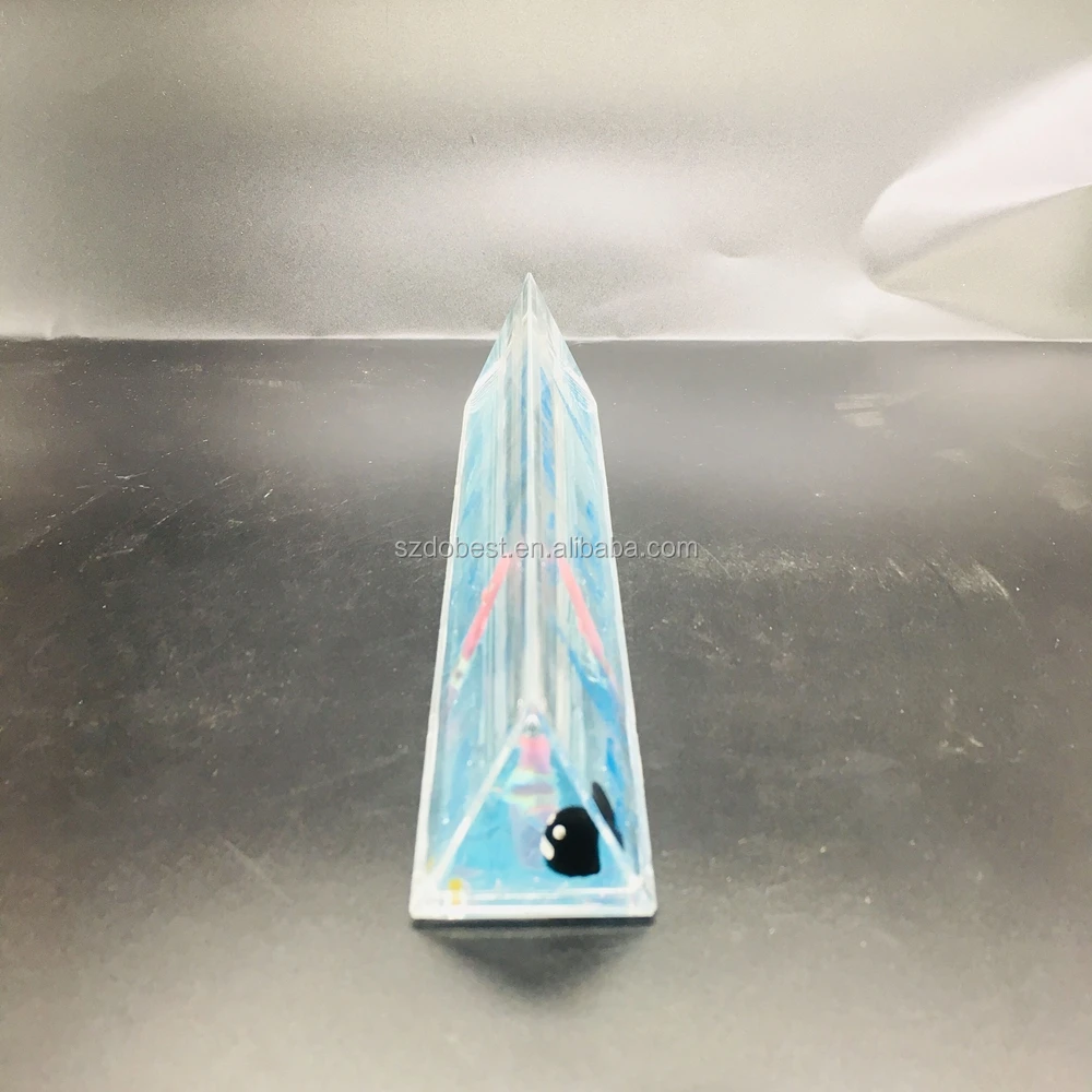 Triangle Clear Acrylic Ruler With Liquid And 3d Floater - Buy Clear ...
