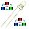 Quickly or slow flashing blinking 3mm 5mm 2 pin rgb led diode