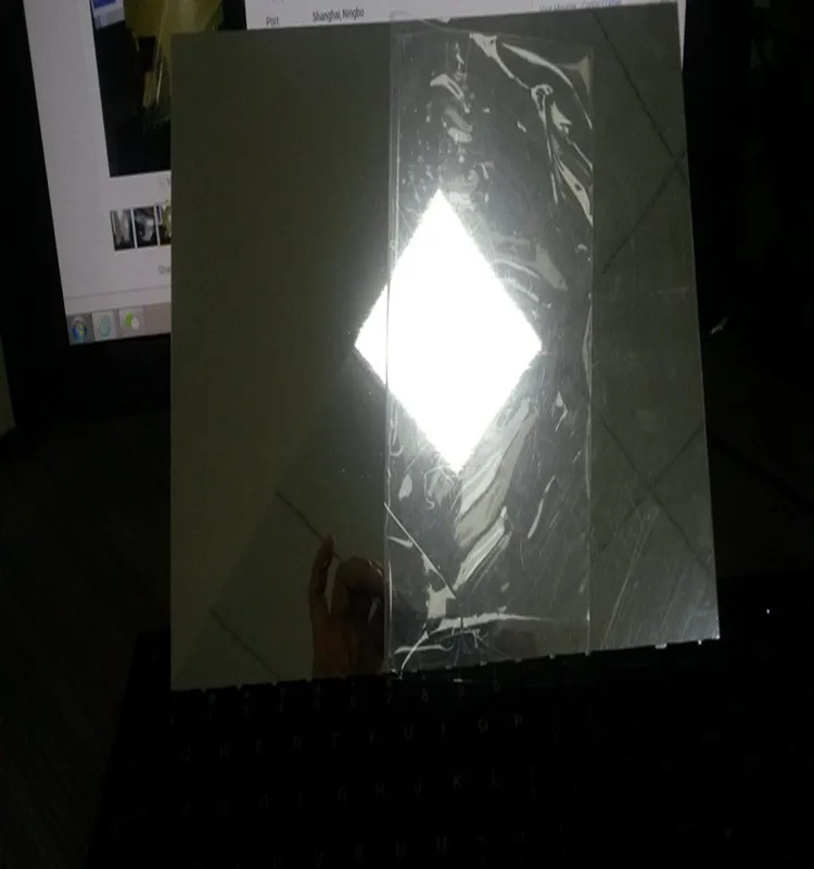 Silver Ps Mirror Sheet With Pattern Buy Plastic Mirror With Adhesive