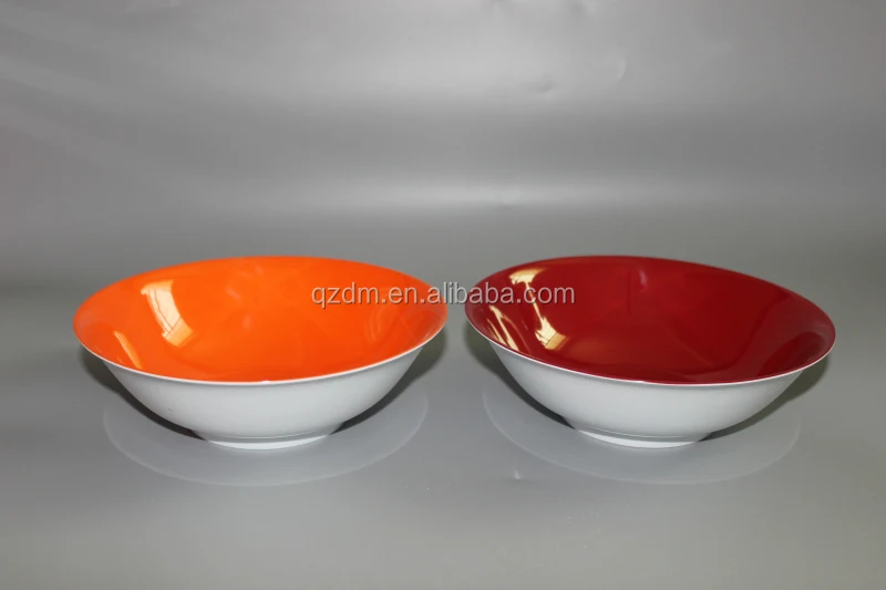 2 Tone Plastic Soup Bowl Made Of 100% Melamine