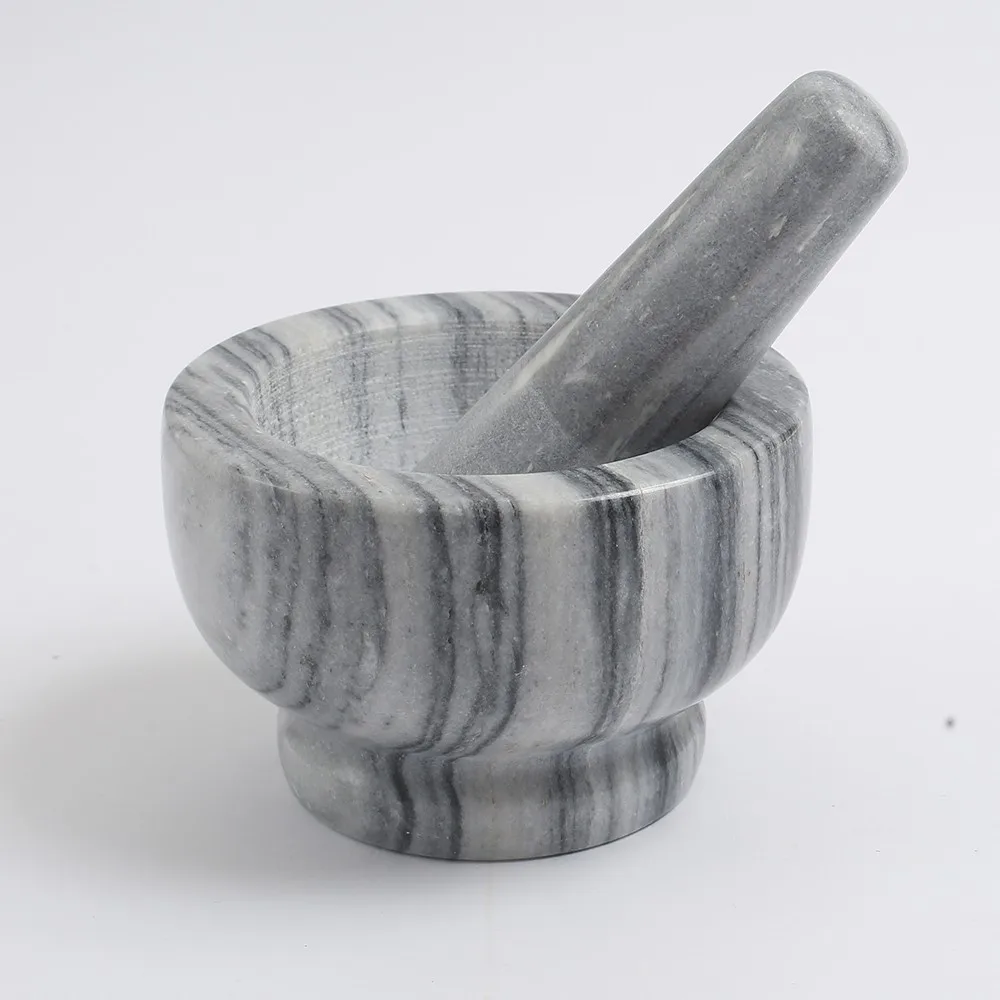 6 Inch Large Granite Mortar And Pestle Natural Unpolished,Non Porous