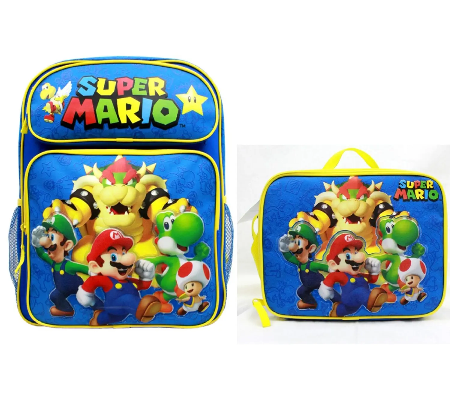 super mario backpack with lunch kit