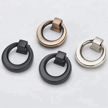 European Style Ring Drawer Pull Ring Black Wardrobe Cabinet Door