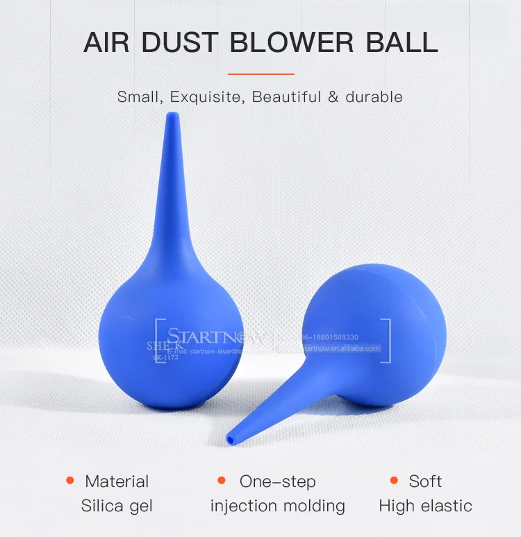 Strong Air Dust Blower Ball Blue Rubber Cleaning Tool Latex Remove-dust ...