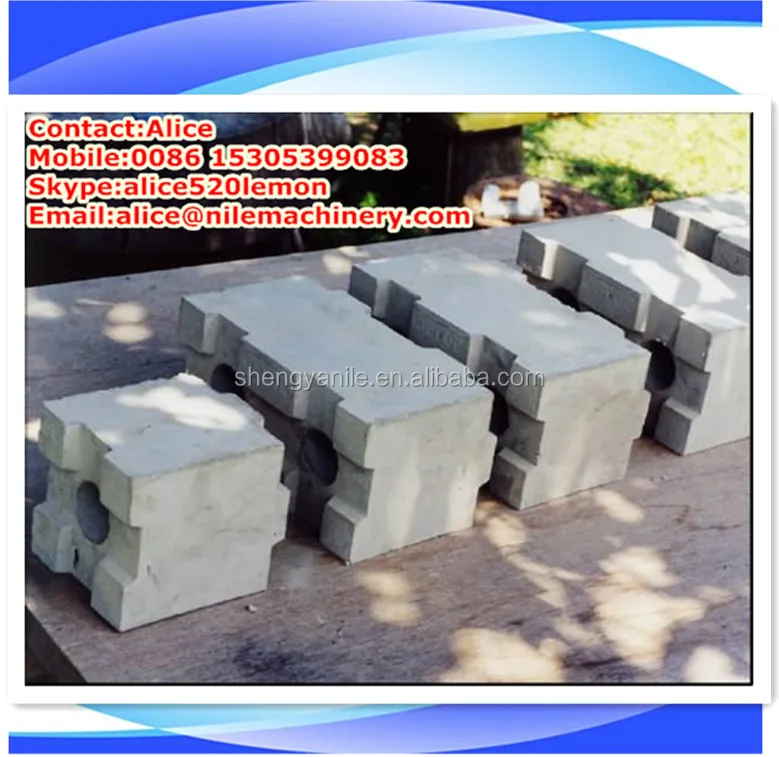 interlocking concrete block molds