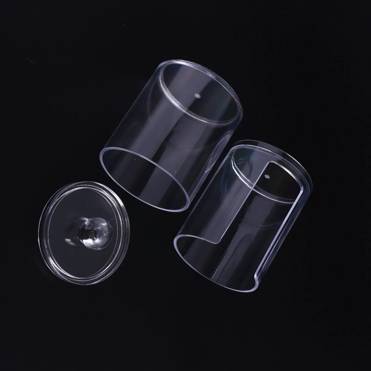 Cotton Swab Container Cotton Ball Plastic Cosmetics Jewelry Makeup
