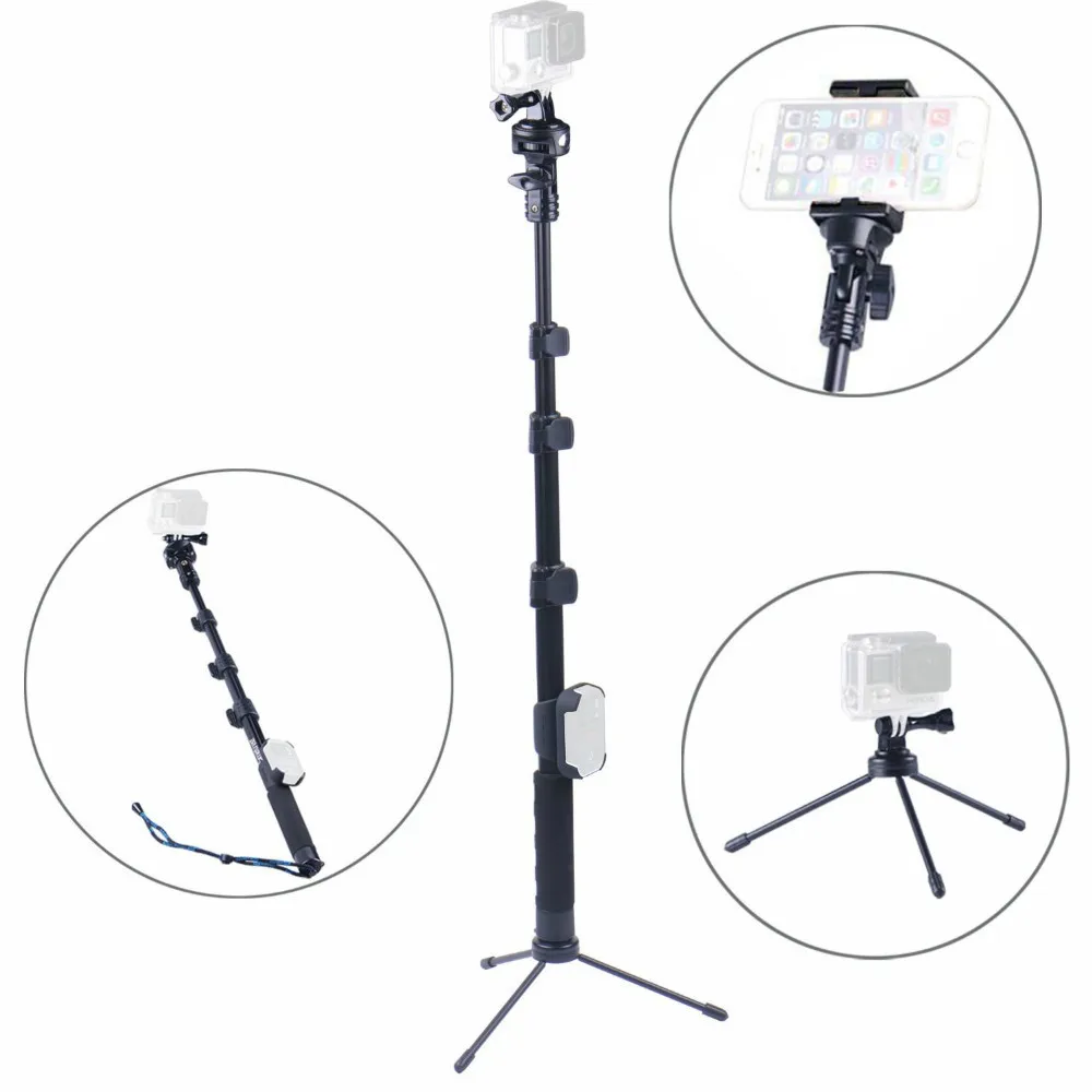 Smatree smapole y2-gopros Selfie stick/tiang/monopod untuk 