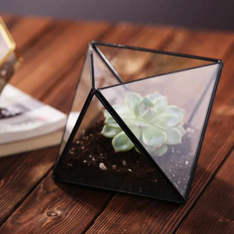 Wholesale Handmade High Quality Geometric Terrarium Glass Container