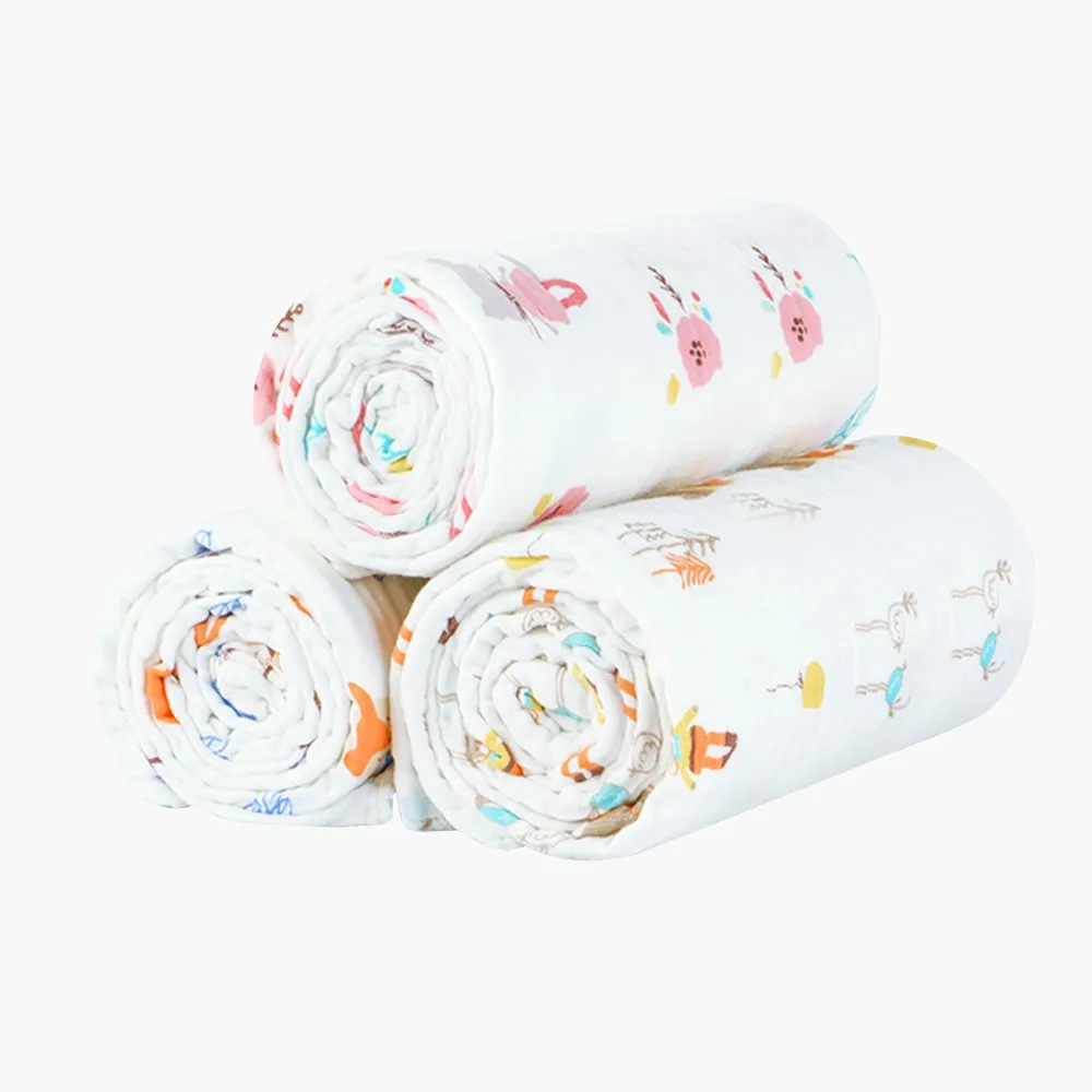 Stock Designs Swaddle Newborn Cloud Custom Print Muslin Cotton Baby