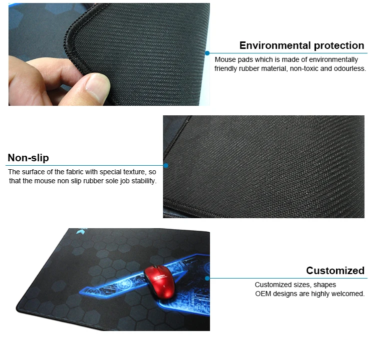 Esport Gaming Use Control Speed Fabric Keyboard Anti Slip Rubber Foam