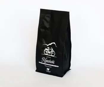Custom Printed Resealable Mylar Bags White Black Coffee Bag Printing