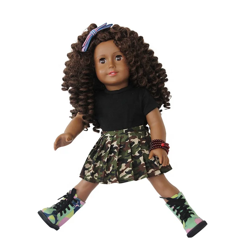 Stylished African 18 inch American Girl 18 inch wholesale black dolls