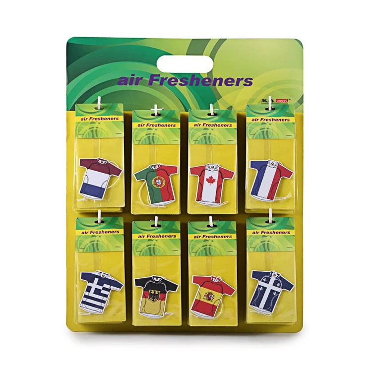 paper car air freshener customized with printing logo