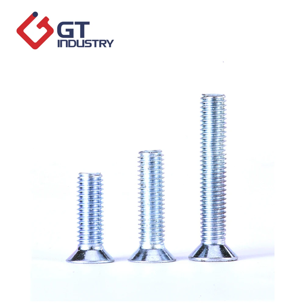 
Carbon Steel Grade 8.8 galvanize cross recessed raised countersunk head screws 