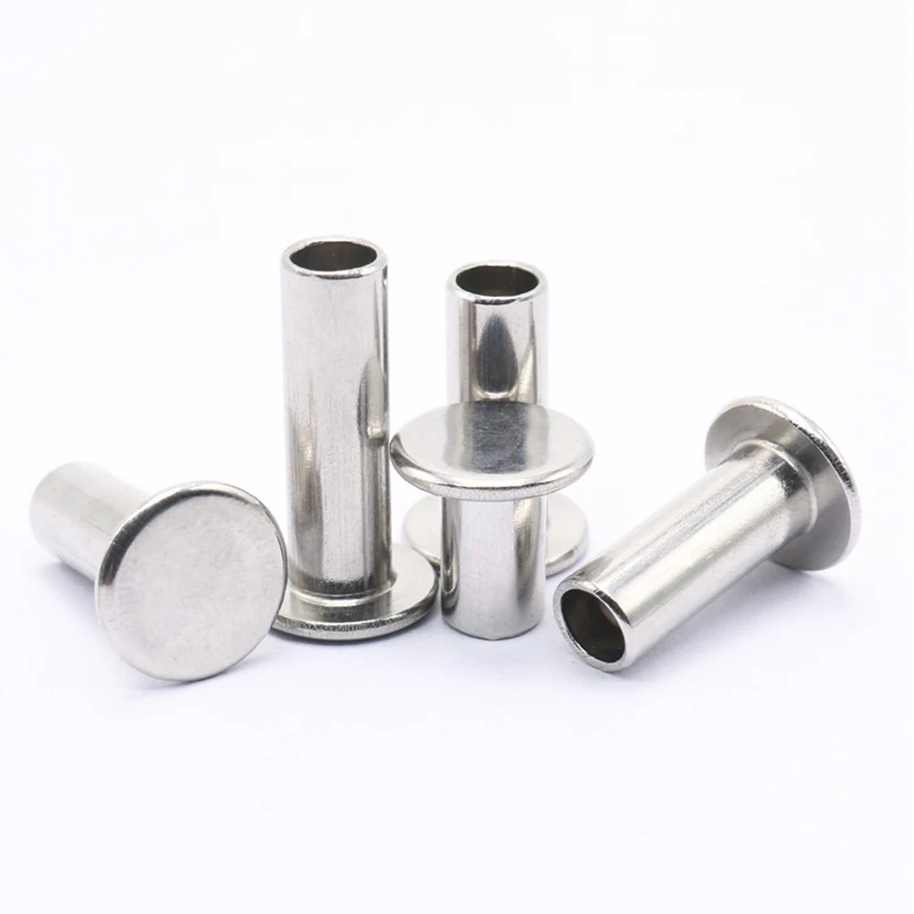 Solid Plastic Hollow Mushroom Head Rivets Aluminium Stainless Steel