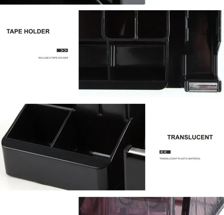 Unique design plastic Multi-functional Pen Holder Stand.jpg