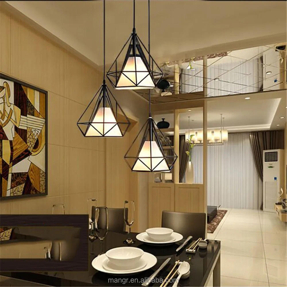 Pendant light mg 1850 moderne industriële diamond hanglamp lamp ... Kleuren voor slaapkamers