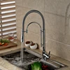Wholesale Brand Single Handle Hot Cold Water Mixing Kitchen Tap Chrome Deck Mount Swivel Sink Taps Rotate Spout with Bracket