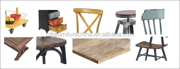 China outdoor antique wooden chair vintage loft industrial wind retro aluminium outdoor arm cafe aluminum navy restaurant chair 