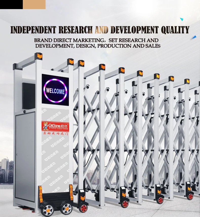Brunei Entrance Door Automatic Expandable Gate Trackless Enterprise