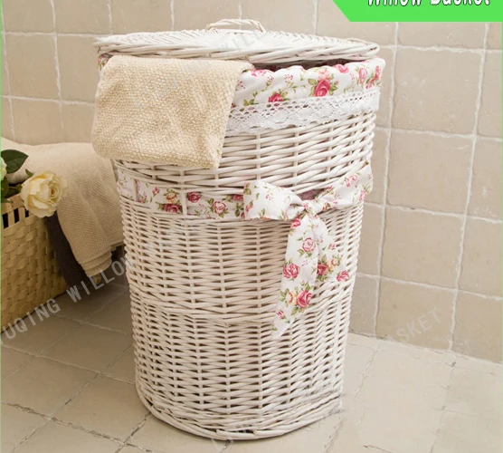 large storage basket with lid