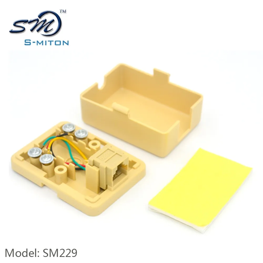 Rj11 6 Pin 4 Core Surface Box 1 Port Telephone Terminal Box Buy