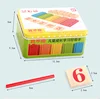 Christmas Birthday gifts Montessori math learning tools kids counting intelligence sticks