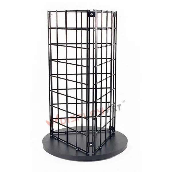 spinner shaped wire floor dump bins