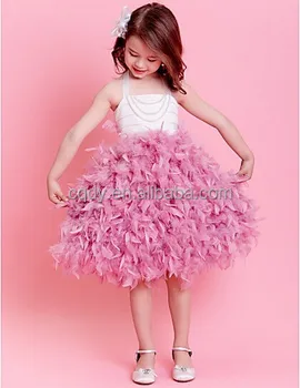 baby feather dress
