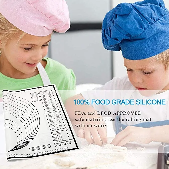 Antislip Silicone Baking Mat Nonstick Custom Round Silicone Pastry Mat