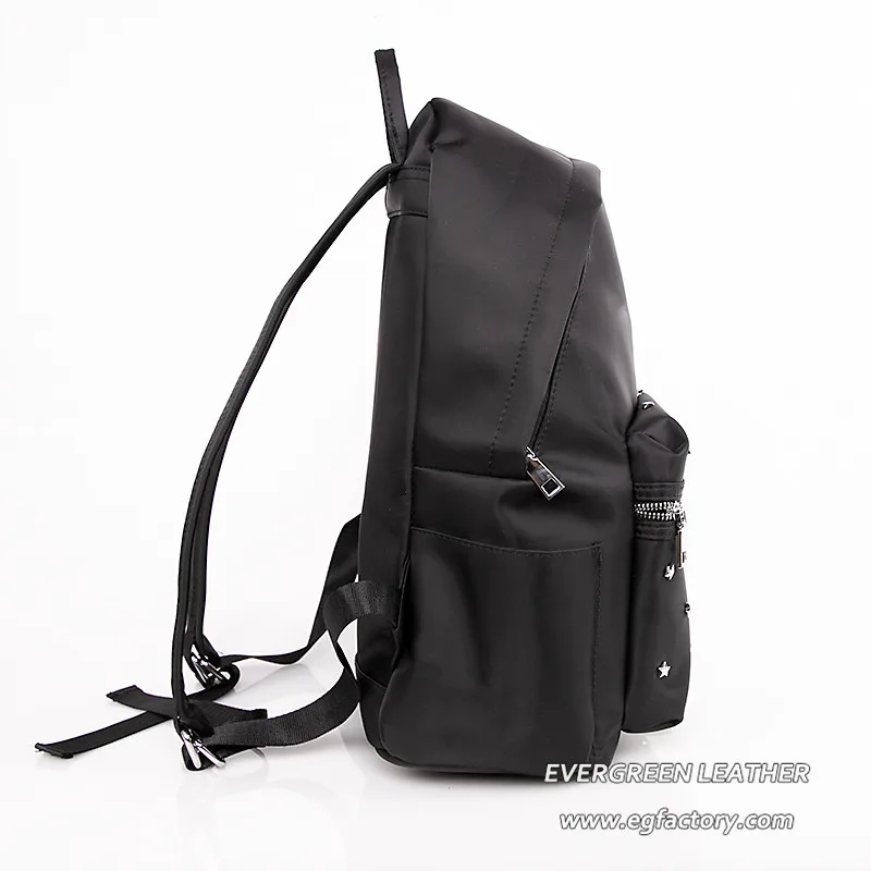 hot sale black pu leather fashion handbags backpack for women SH505