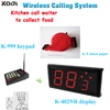Queue call display system simple ticket dispenser with numerical keypad and monitor wireless paging