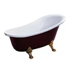 Hot sale common european style free standing bath tubs soaking bathtub with leg