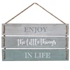 Enjoy The Little Things In Life Quote Wall Decor Decorative Wood Wall Plaque