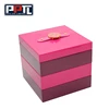 Lacquer Clover Wooden Stacking Jewelry Box