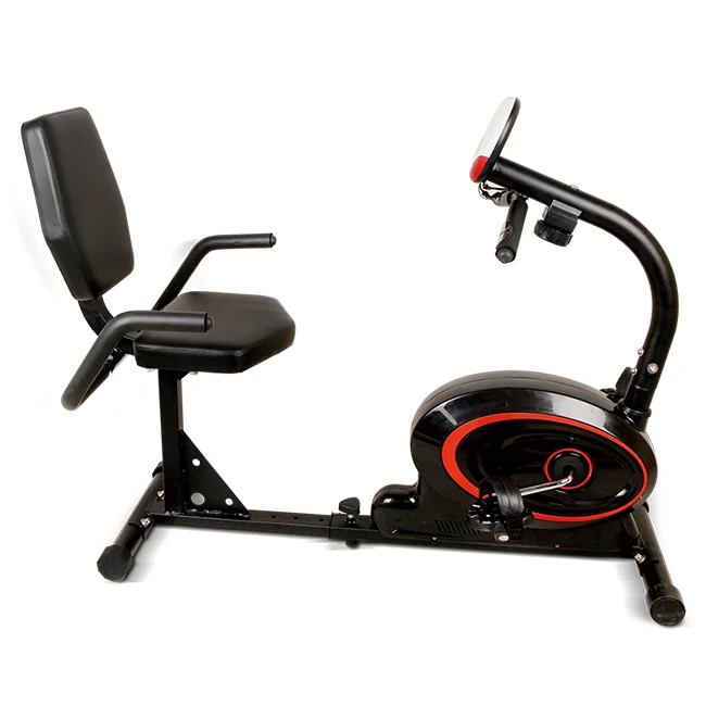 exercise bike with backrest