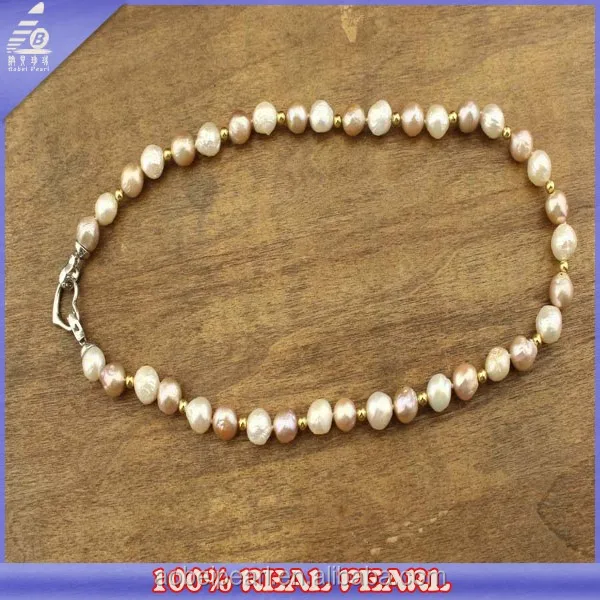 2015 new arrival 11-12 mm edison freshwater pearl necklace