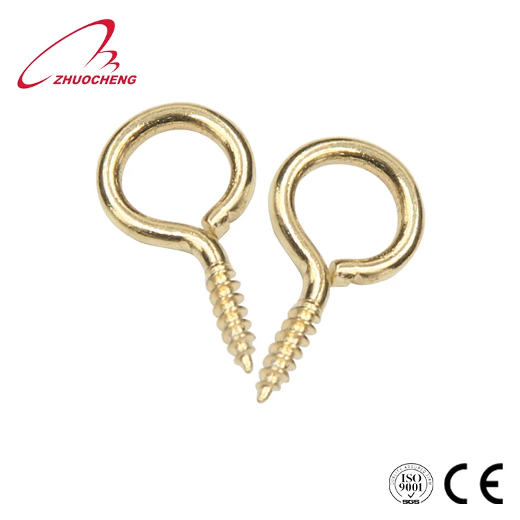 Hooks Eye Shape Self Tapping Screw With High Quality Brass Buy Eye Hook Screw,Eye Hook Wood