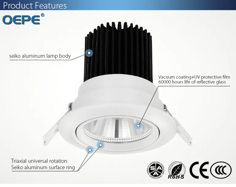 5w LED COB Spot Recessed Ceiling Lamp Recessed Spotlight Lamp Kanto 5-15x 