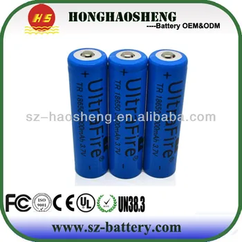 Lithium Lion Battery Rechargeable Batteries 3.7v 3600mah Ultrafire ...