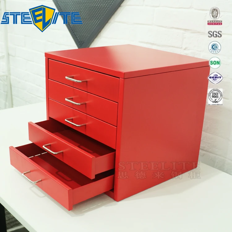 Mini Two Drawer Square Cupboard/glossy Colorful 2 Drawer Metal File