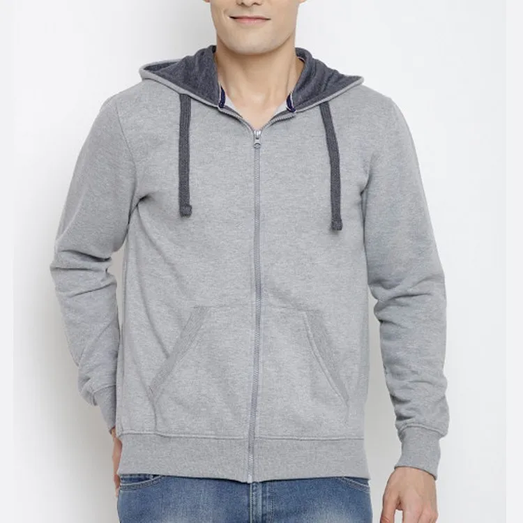 Blank Pullover Grey Mens Zip Up Hoodies - Buy Mens Zip Hoodies,Blank ...