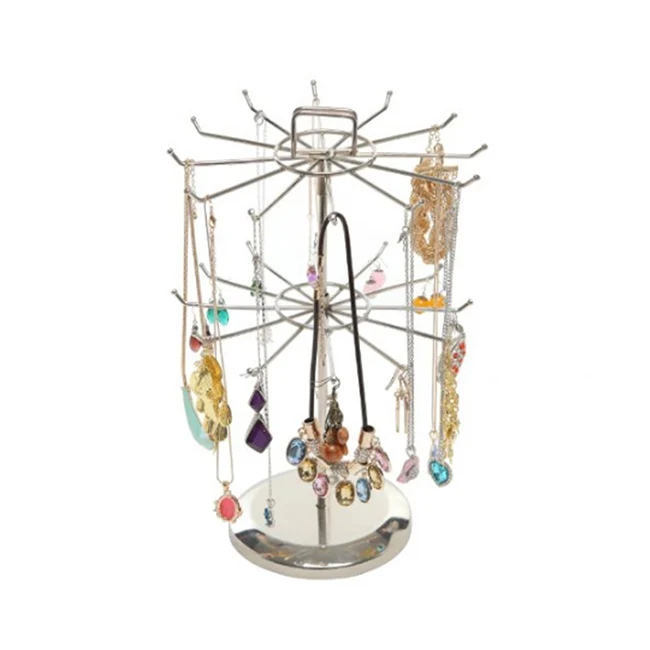Countertop Rotating Mini Hooks Necklace Stand Display Buy Necklace