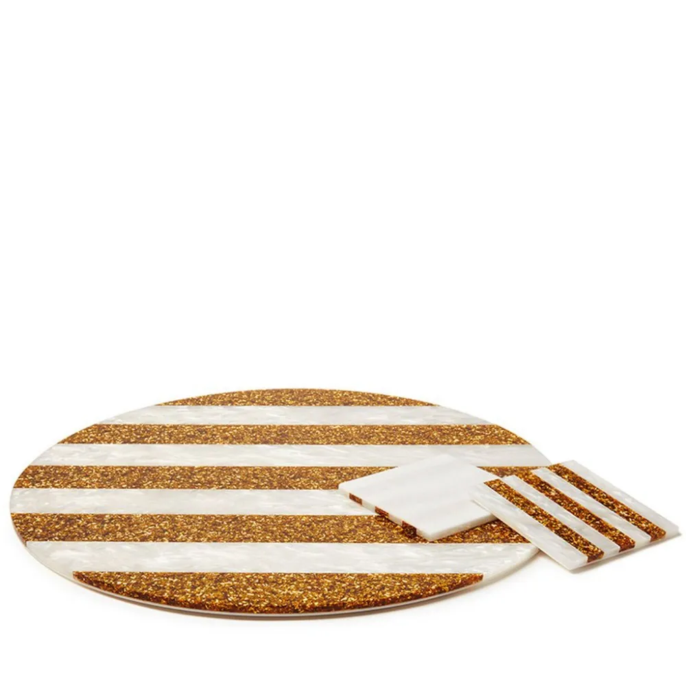 Exquisite Striped Round Acrylic Placemats Buy Round Acrylic Placemats
