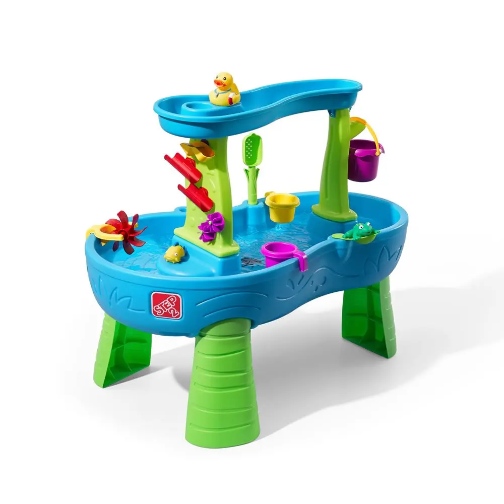 Step2 Rain Showers Splash Pond Water Table Playset In Step2 Rain Showers Splash Pond Water Table Playset
