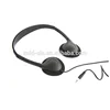 Disposable airline headphones factory foldable earphones for bus hospitals shools fitness centrals