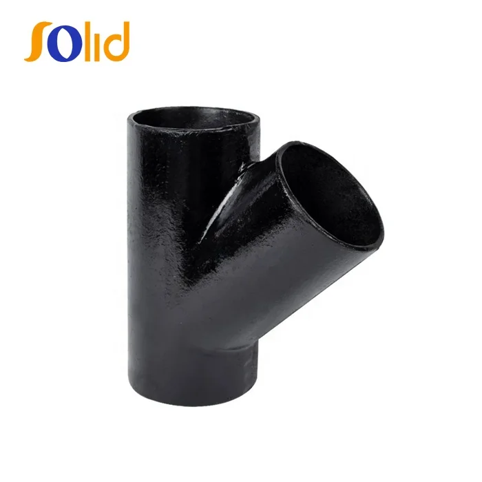 ANSI /ASME B16.9 A234 WPB Buttwelded 45 degree Carbon Steel Lateral Tee Y Tee Pipe Fitting